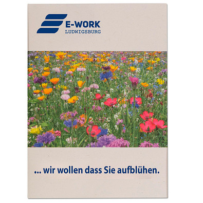 Samentütchen Mini - Recyclingpapier - Sommerblume, braun